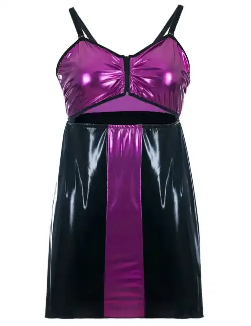Chemise SB/1017 schwarz/lila