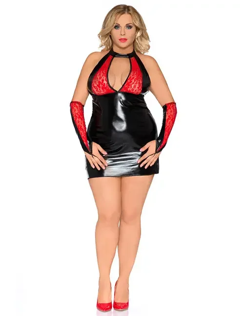 Chemise Z/5009 schwarz/rot
