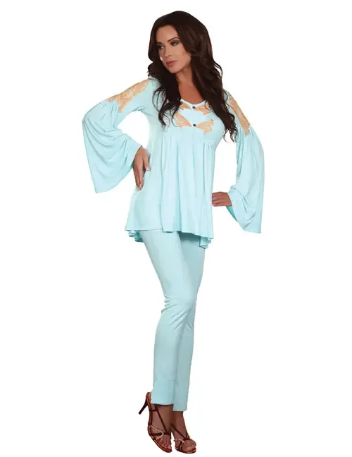 CHLOE Negligeé & Leggings LC 90038 blau