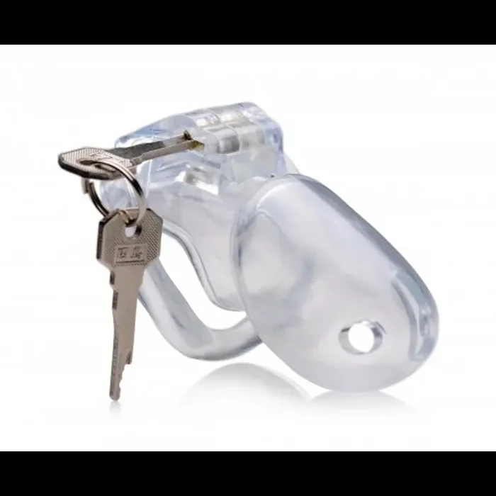 Clear Captor – Chastity Cage with Keys – Small