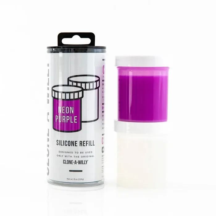 Clone-A-Willy – Nachfüllpackung Neon Lila Silikon