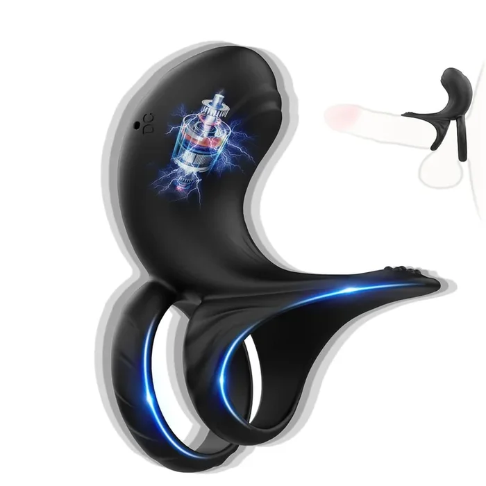 Cock ring clitoris massage penis ring with 10 vibration modes