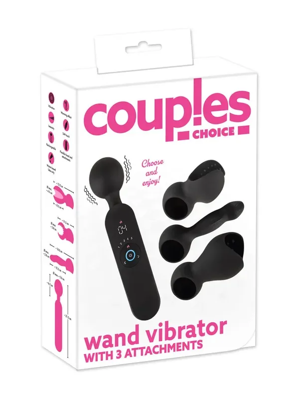 Couple Choise Wand Wandvibrator, schwarz