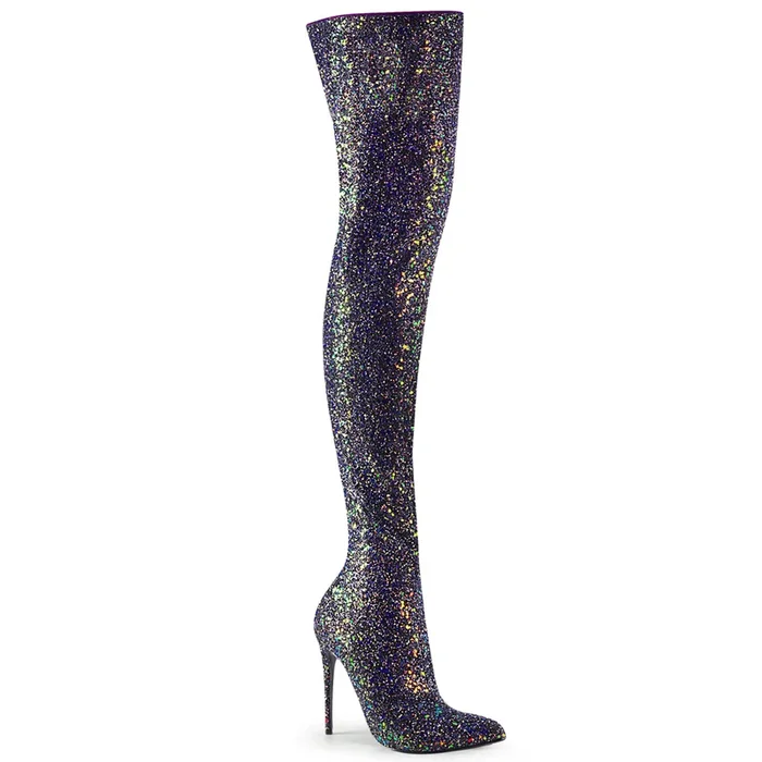 Courtly-3015 (High Heel Größe: 10 – Gr. 40, High Heel Farbe: Schwarz Glitter)