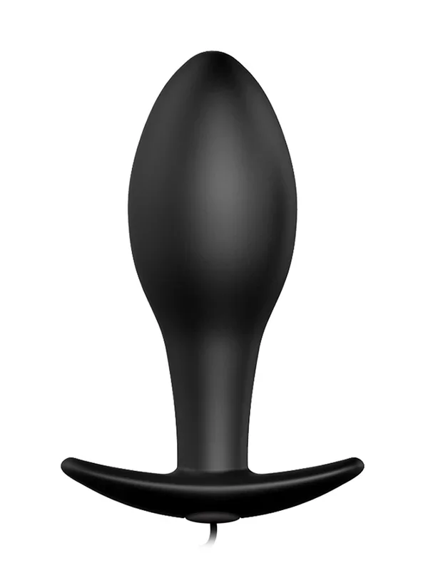 Crazy Bull John: Vibro-Analplug, schwarz