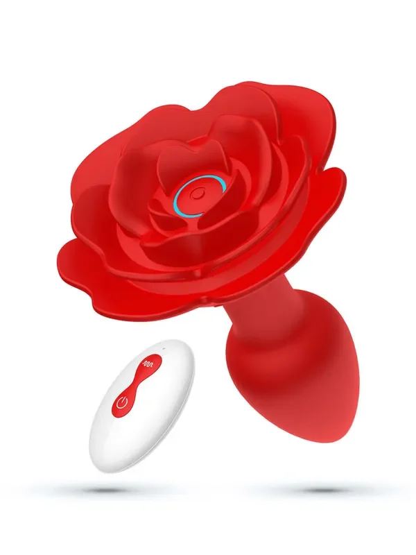 Crushious Giulietta Rotierender Vibro-Analplug, rot