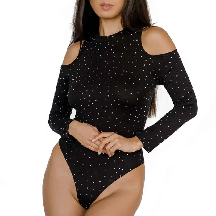 CRYSTAL EYEZ Bodysuit Berta Swarovski