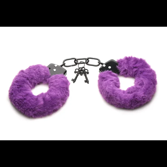 Cuffed in Fur – Furry Handcuffs – Purple