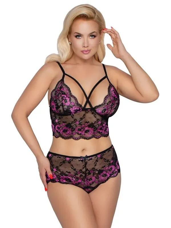 Curves Spitzen-Set, schwarz