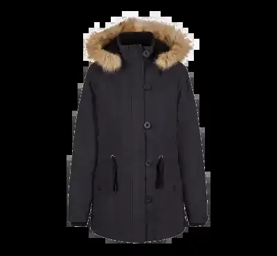 Damen-Winterparka mit abnehmbaren Kunstfellkragen