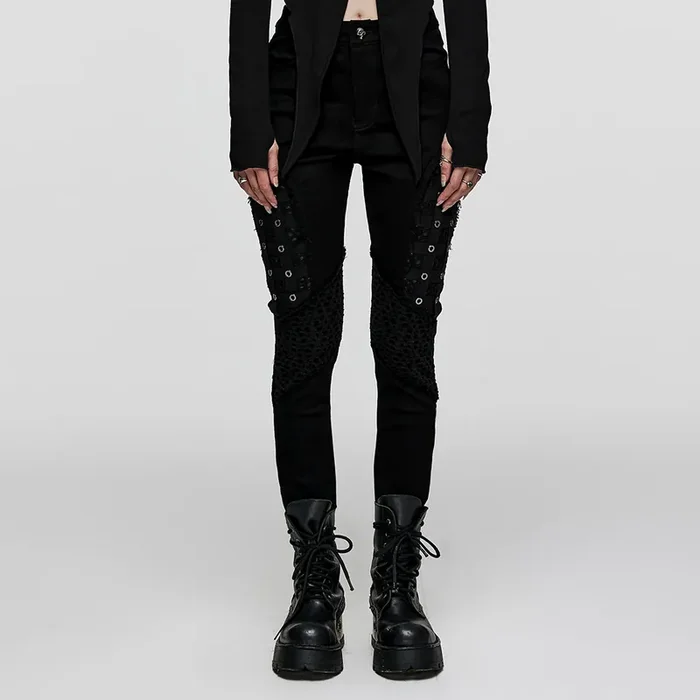 Dark Punk Slim-Fit Trousers