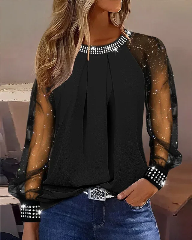 Deluxerie Bluse MF-Georgeta