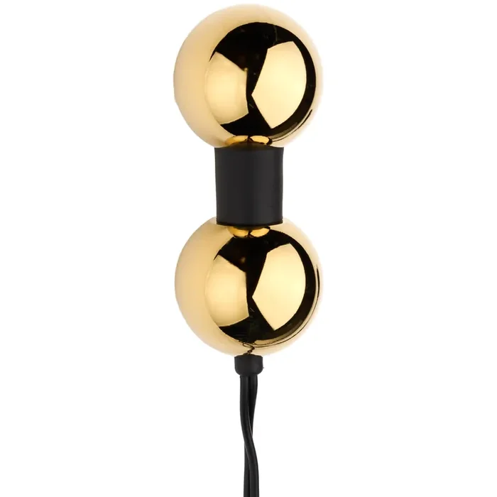 DG-Lab Bi-Polar Doppel-Analkugel Elektrode Gold
