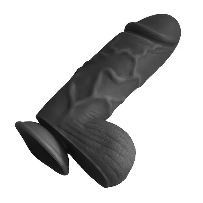 Dicker Dildo „Chucky“ mit Saugnapf Schwarz 24 cm
