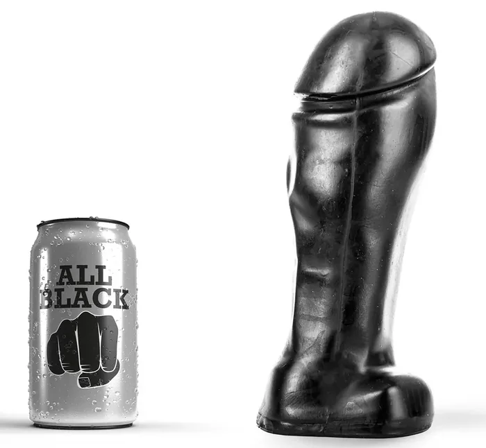 Dildo AB48 Bett-Schlange Ganz Schwarz 19 x 8 cm