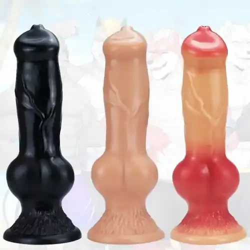 Dildo ‘Puppy Cock‘ (Farbe Rot, Grösse L)