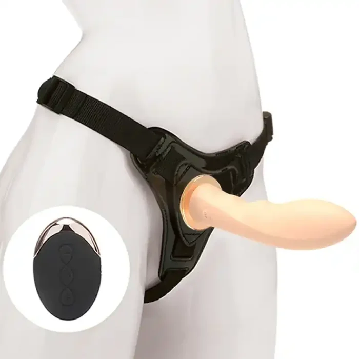 Dildo Vibrierender Gürtel Tommie 14 x 3.7cm Lachsrosa