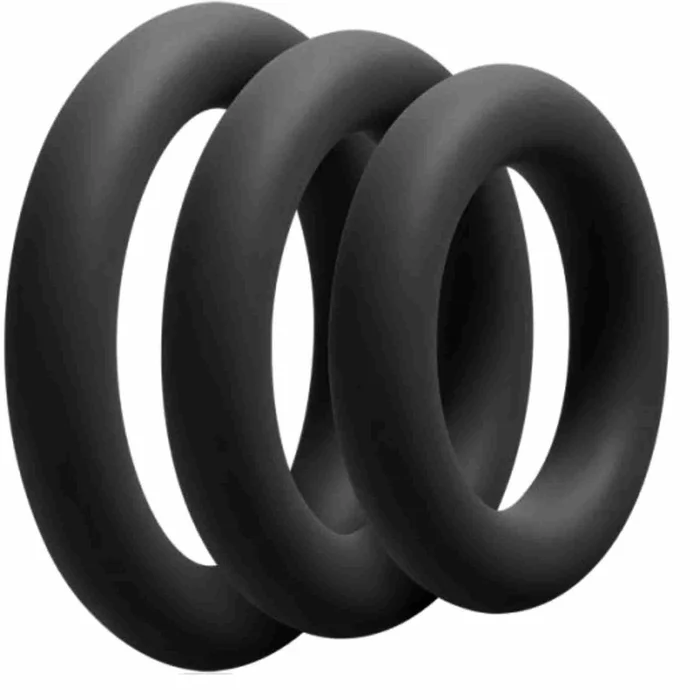 Doc Johnson / Kink.com OPTIMALE 3 C-Ring Set Thick Aus Silikon