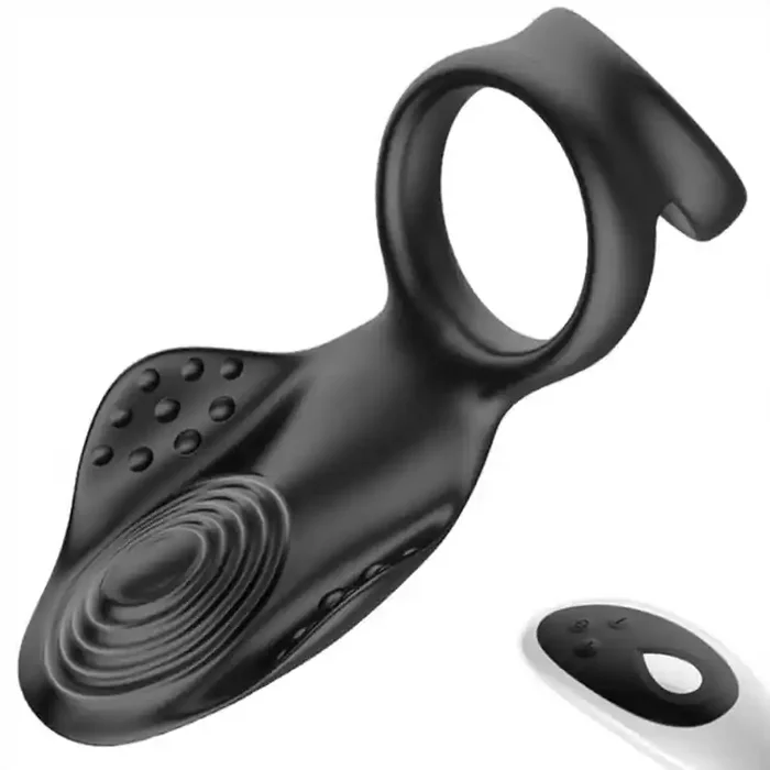 Double Delight Vibrierender Cockring Schwarz