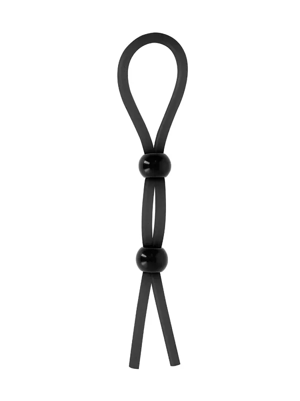 Double Ring Booster Penisschlaufe, schwarz