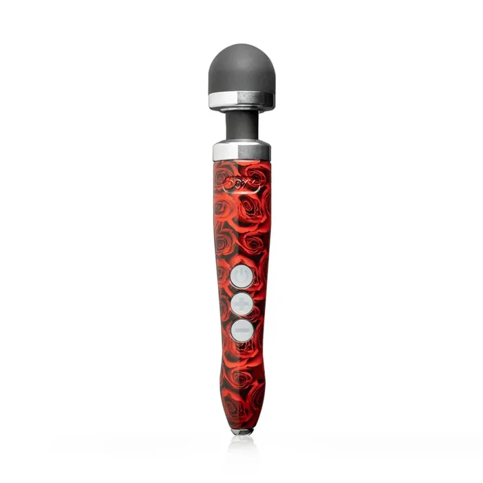 Doxy – Die Cast 3R Rechargeable Wand Massager Rose Pattern