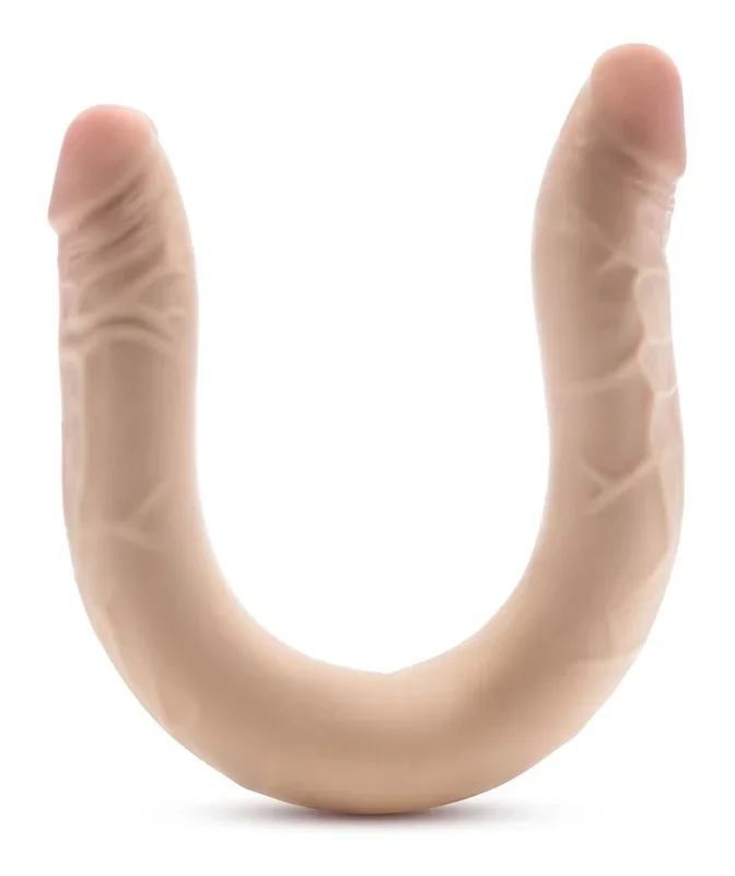 Dr Skin – Dr. Skin Plus 16,5” Biegsamer Doppel-Dildo Beige