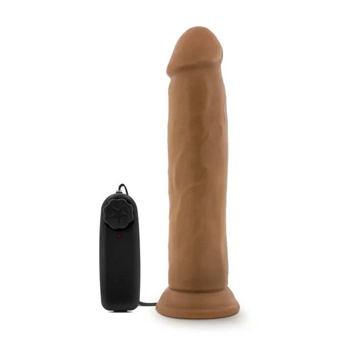 Dr. Skin – Dr. Throb Vibrator mit Saugnapf 24,1 cm – Mokka