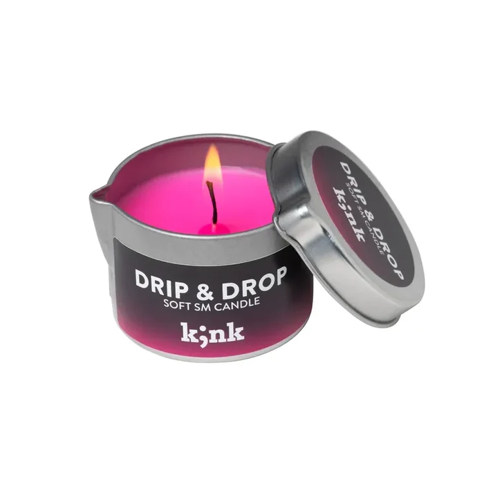 Drip & Drop – Soft-SM-Kerze in Neonpink