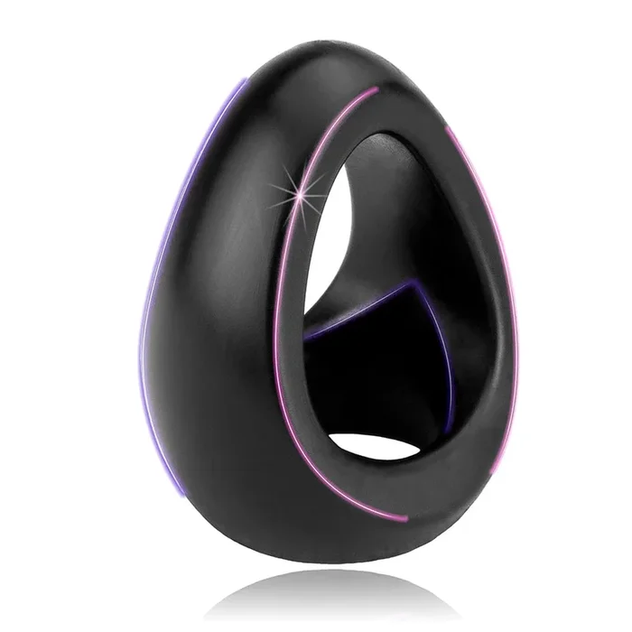 Dual penis ring 2-in-1 cock testicle ring erection aid for men