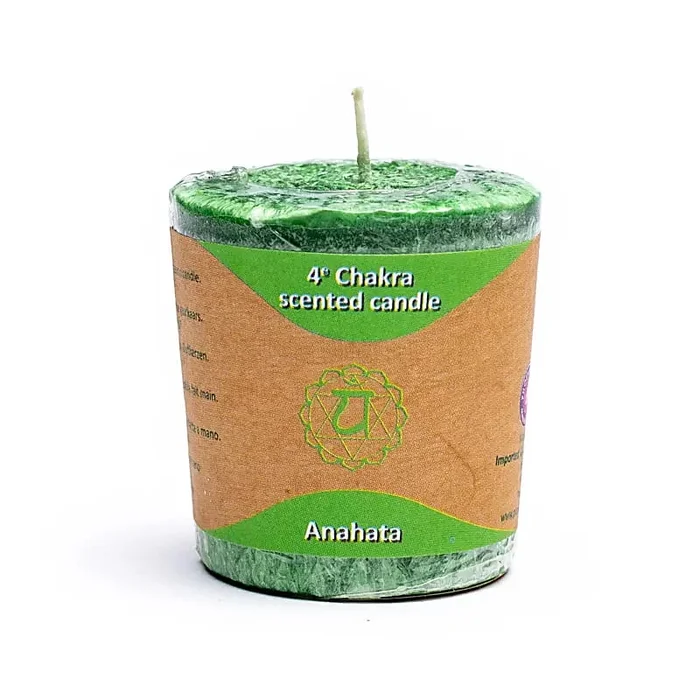 Duft Votivkerze Grün – 4. Chakra