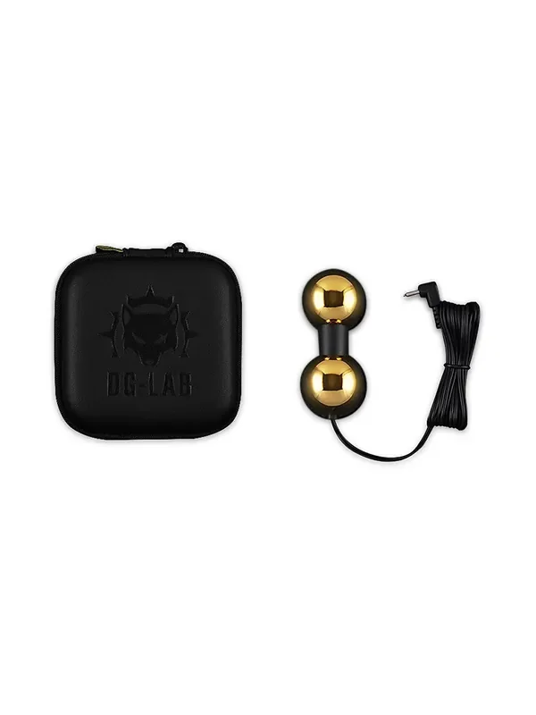 Dungeon Lab Bi-Polar Double-Ball Electrode Gold Elektro-Plug, gold