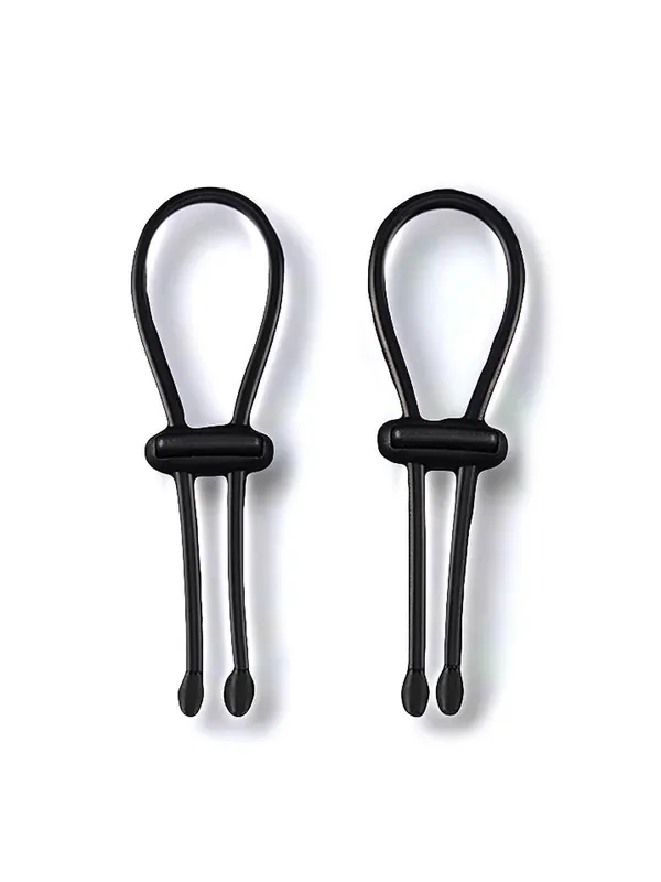 Dungeon Lab Conductive Rubber Rings Pro Elektrosex Penisschlaufen, schwarz