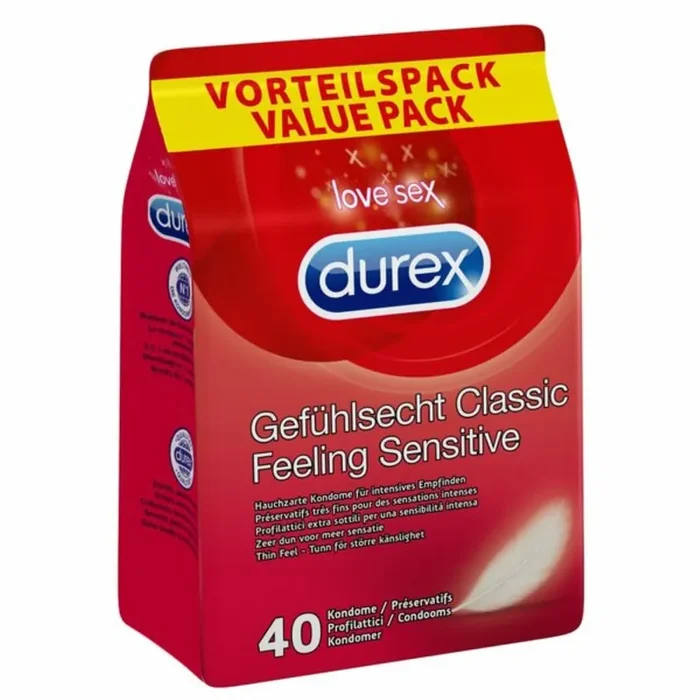 Durex Feeling Sensitive Vorteilspackung – 40 Stück