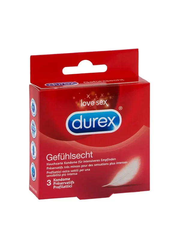 Durex Gefühlsecht Classic Kondome 3er Pack