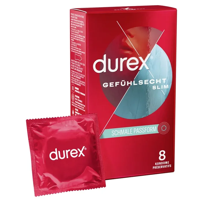 Durex Gefühlsecht Slim Fit – 8 Stk