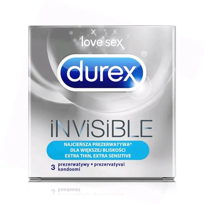 Durex Invisible Extra Sensitive – 3 Stück