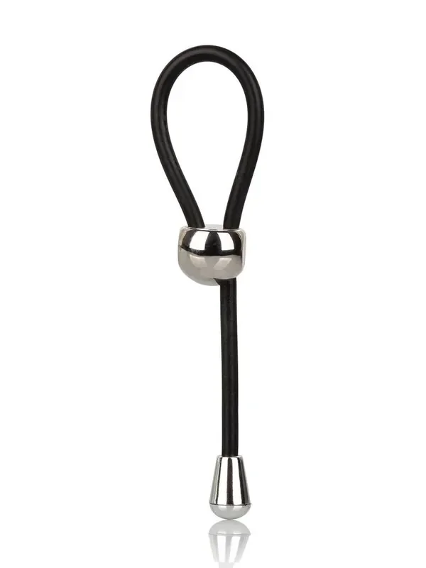 E-Z Cinch Silicon Lasso Penisring, schwarz