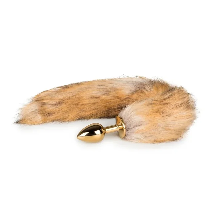 EasyToys – FETISH COLLECTION Analplug Gold – Beiger Fuchsschwanz