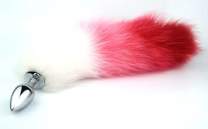 Edelstahl Fuchs-Plug (Grösse L, Farbe Lila)