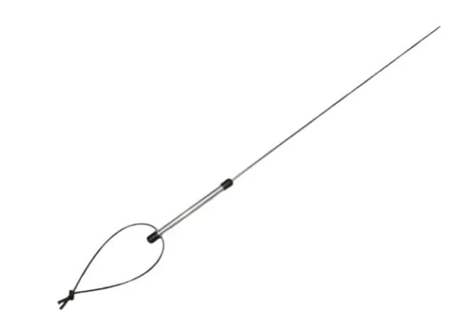 Edelstahl Rohrstock. 6 mm Ø mit Aluminiumgriff