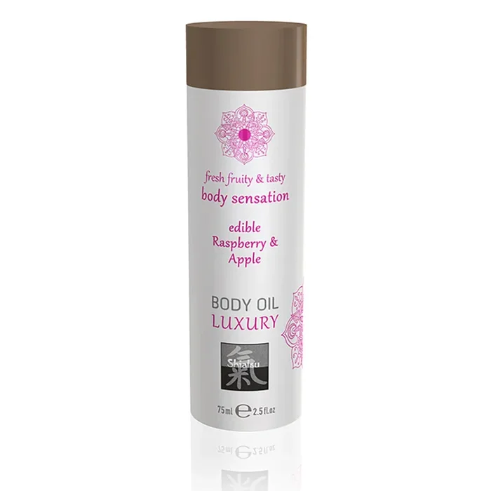 Edles essbares Massageöl Raspberry & Apple