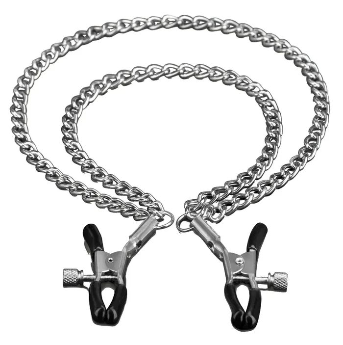 Einstellbare Doppelkette Brustwarzenklemmen