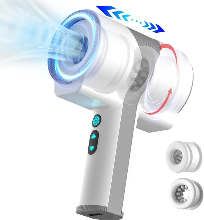 Electric masturbator cup hands-free with 7 vibration modes and 5 telescopic rotation modes