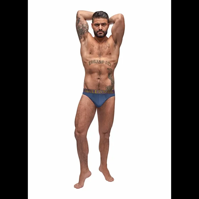 Enhancer Thong – S/M – Antique Blue