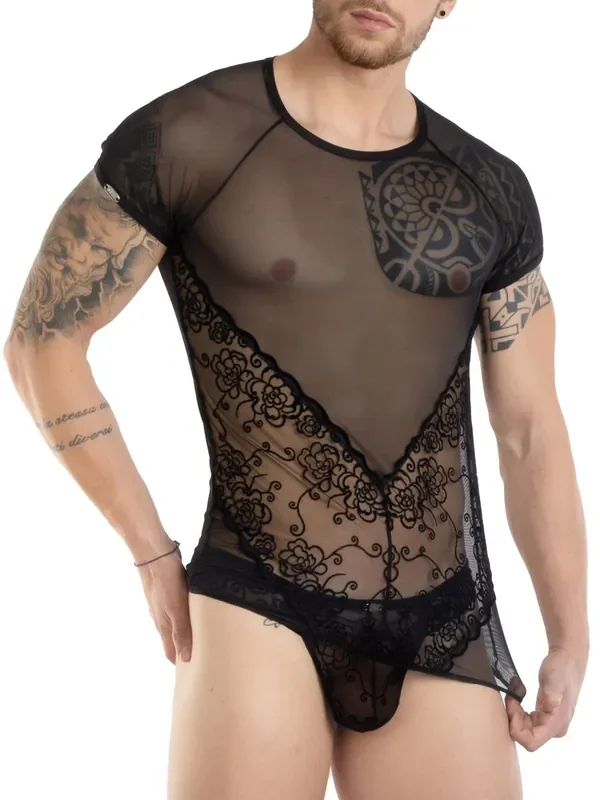 Eros Veneziani Benito T-Shirt, schwarz