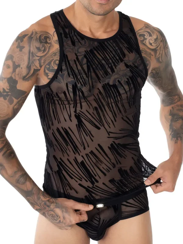 Eros Veneziani Edoardo Tank Top, schwarz