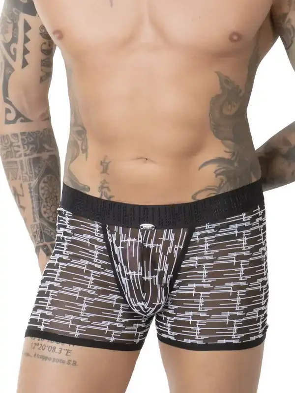 Eros Veneziani Maurizio Boxerpant, schwarz/weiß