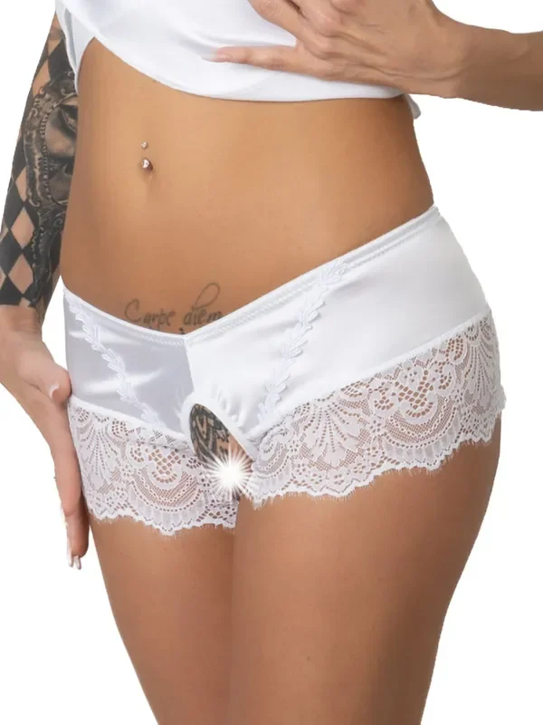 Eros Veneziani Mirabella Ouvert-Panty, weiß
