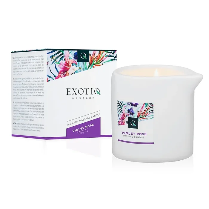 Exotiq Massagekerze Violet Rose – 200g