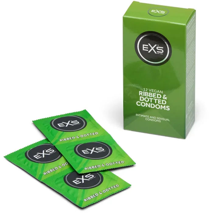EXS 3-in-1 Comfy Fit Kondome Ribbed & Dotted 12 Stk